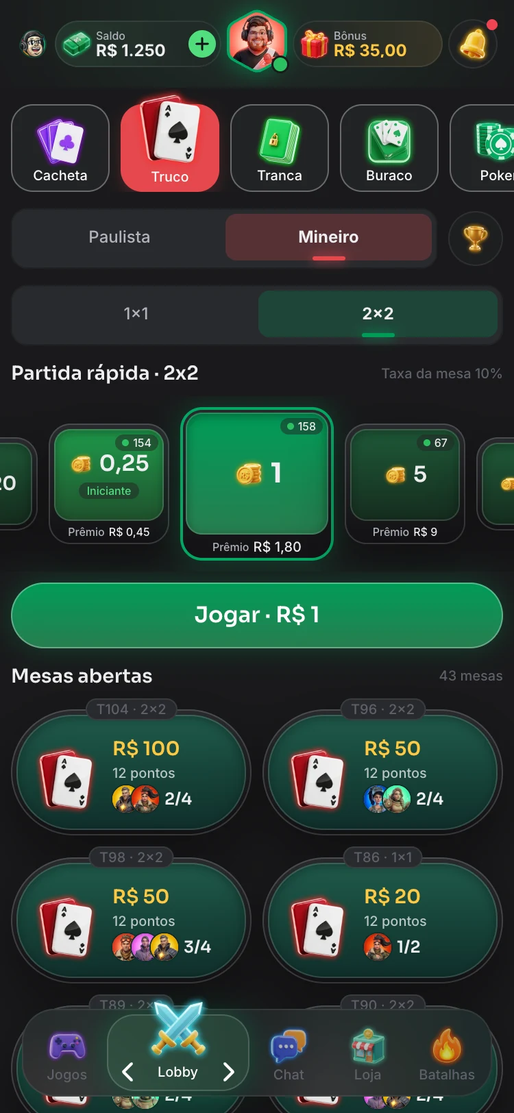 Lobby do Truco