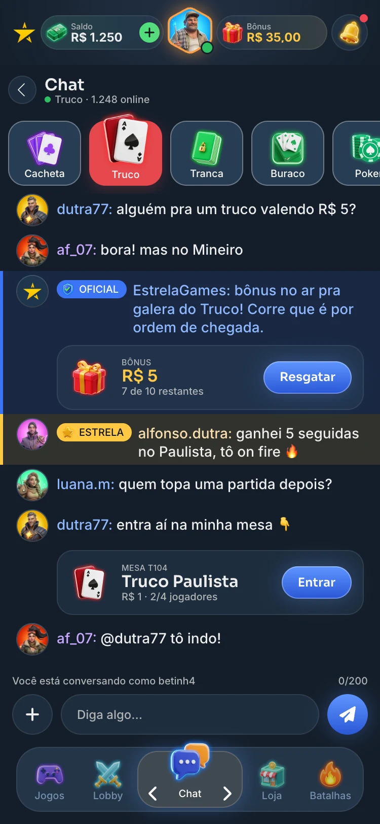 Chat ao vivo