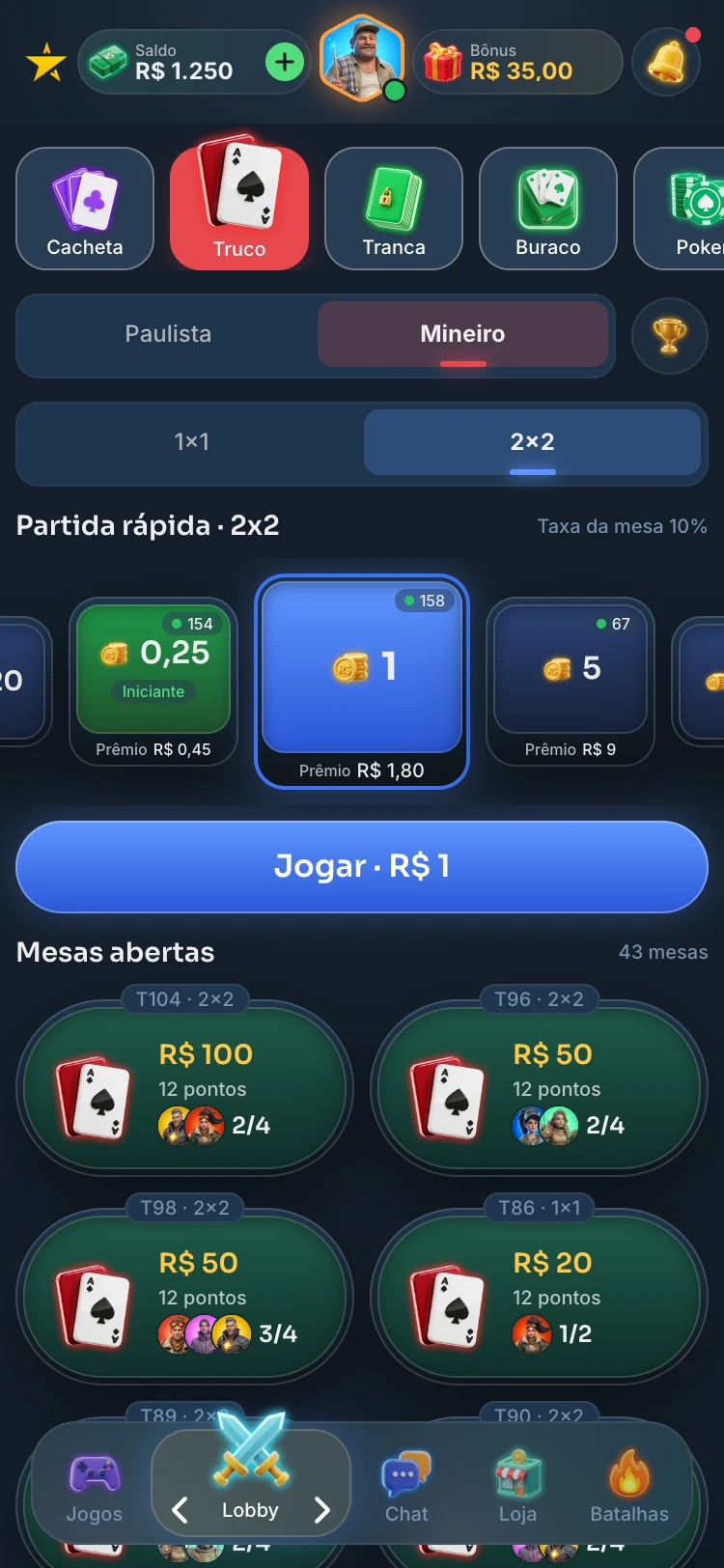 Lobby do Truco
